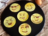 Mini crêpes smiley