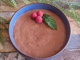 Mousse au chocolat et jus de haricots rouges
