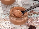 Mousse au chocolat noir au fromage blanc 0%