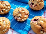 Muffins myrtille, framboise et chocolat blanc