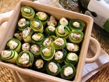 Petits farcis de courgette à la ricotta et aux noix