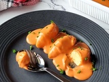 Quenelles de volaille sauce aurore