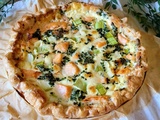 Quiche saumon, courgettes