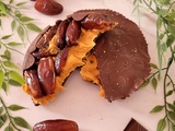 Snack gourmand dattes, cacahuète et chocolat noir