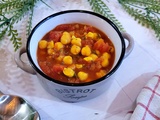 Soupe à la tomate et pois chiches