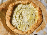 Tarte feuilletée aux courgettes et au fromage de chèvre frais