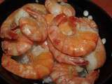 Crevettes ail et piment