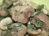 Rognons de veau, ail et persil