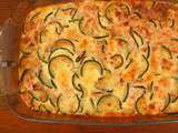 Gratin de courgettes au jambon