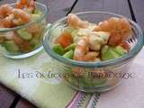 Verrine d'avocat aux crevettes