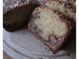 Cake à la pralinoise, au pralin d'amandes maison, et pépites de chocolat