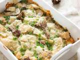 Gratin de ravioles aux champignons