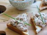 Rillettes de thon au fromage frais & à la ciboulette