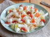 Salade d’endives, oranges sanguines et Boursin