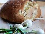 Fougasse moelleuse/Oignons, figues et amandes