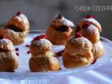 Choux coco-framboise