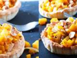 Tartelettes de butternut rôtie et noisettes