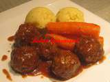 Boulettes de boeuf moutarde et miel