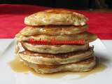 Pancakes aux bananes, garniture aux bleuets