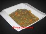 Potage coloré aux lentilles