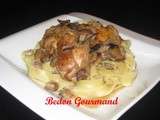 Poulet forestier aux champignons