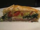 Tourte tricolore étagée