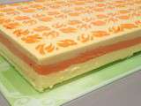 Bavarois passion-citron {tapis relief papillon}