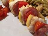 Brochettes de sole au citron vert