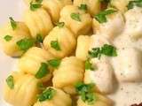 Gnocchi de pomme de terre de Edda Onorato, sauce crème-parmesan