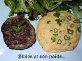 Hamburger de boeuf à la coriandre et polenta crémeuse