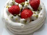 Pavlova aux fraises {version individuelle}