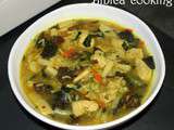 Potage de riz au poulet curry ww {plat complet}