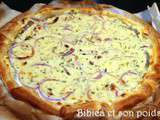 Quiche au thon, tomate et moutarde