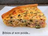 Quiche courgette, oignons et jambon