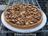 Tarte poire, chocolat et amandes