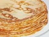 Pâte à crêpes sans gluten et sans lactose