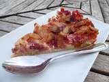 Sans gluten de clafouti pamplemousse et fraise