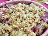 Crumble pomme fruits rouges