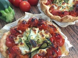 Tartelettes aux légumes et au chèvre