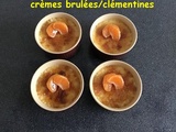 Crèmes brulées a la clémentines :