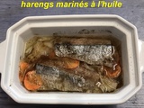 Harengs marinés à l’huile :