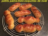 Petits pains et mini-coquilles de noël