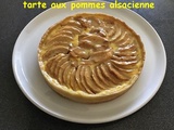 Tarte aux pommes alsacienne :