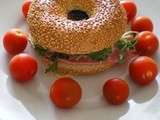 Bagels version hamburger