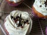 Cupcakes Coeur Nutella et Topping Vanille