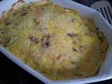 Gratin de colin aux champignons