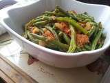 Poêlée d'haricots verts à la viande hachée