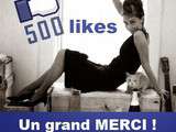 500 likes pour la page Bienvenue chez Spicy ! Merci