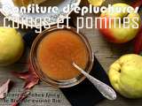 Confiture coings et pommes (avec les épluchures)