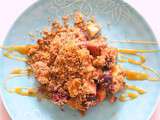 Crumble aux fruits rouges et à la pomme (ig bas)